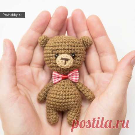 Маленький простой мишутка / Вязание игрушек / ProHobby.su | Вязание игрушек спицами и крючком для начинающих, мастер классы, схемы вязания