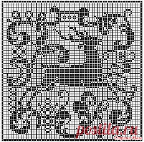 Шапка с Оленями - Вязание - Страна Мам