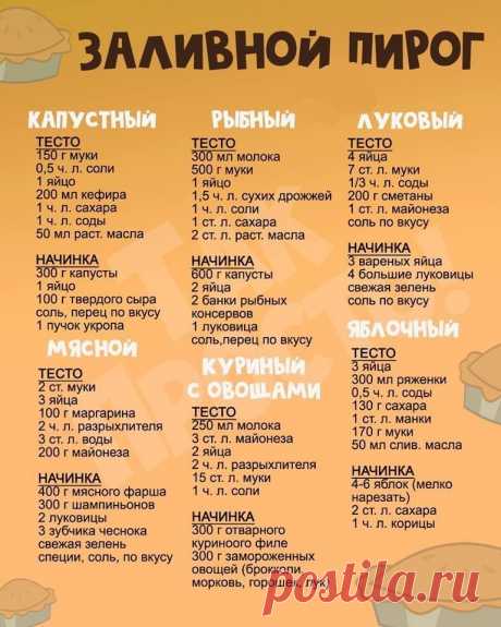 Заливные пироги. На заметку!