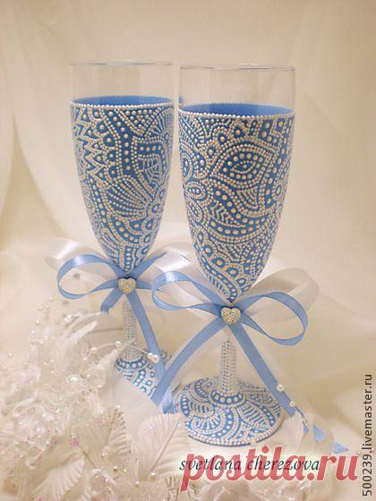 свадебные фужеры своими руками мастер класс - Поиск в Google
