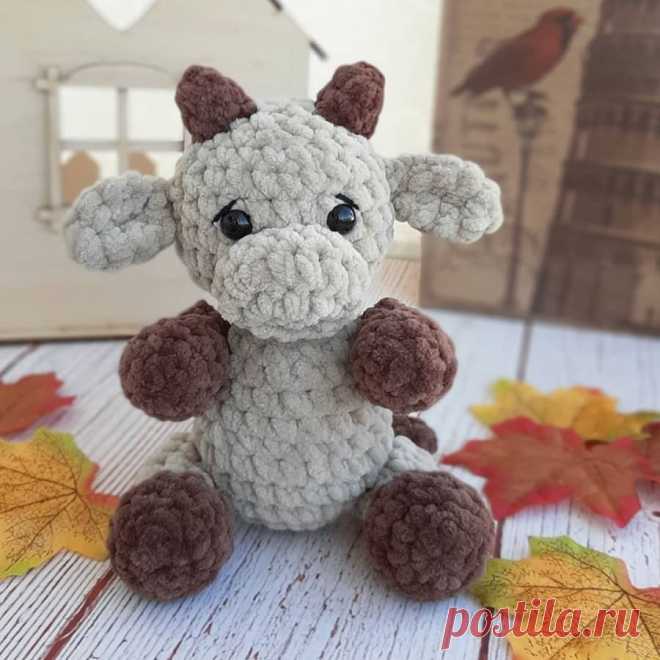 Плюшевый малыш бычок амигуруми | Hi Amigurumi