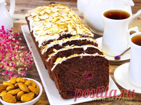 Вишневый кекс с миндальной мукой. Вишневый кекс с миндальной мукой