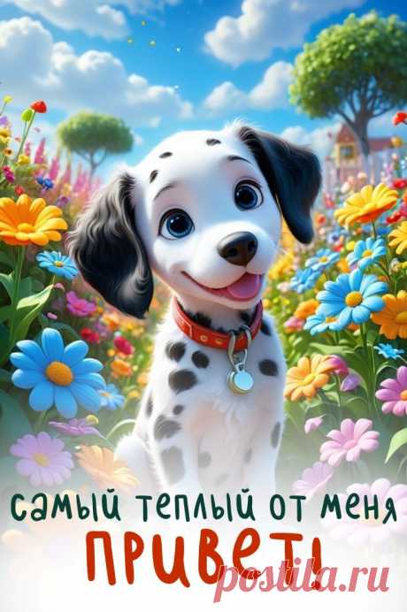 Привет от меня! Жду в гости тебя!