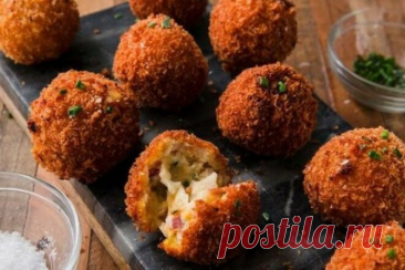 Картофельные шарики с треской и петрушкой - Dynastyofchefs.ru