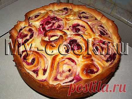 Рулетиковый пирог с вишней - 28 Октября 2008 - Готовим дома. Кулинария. Рецепты. Салаты.