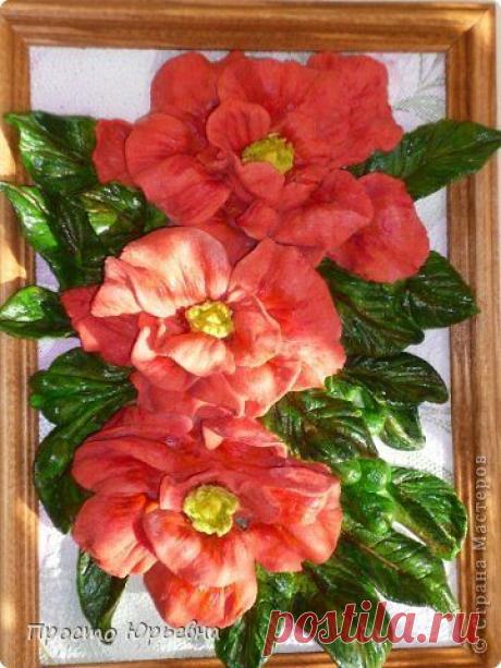 Лепим камелию из соленого теста.МК. | Страна Мастеров