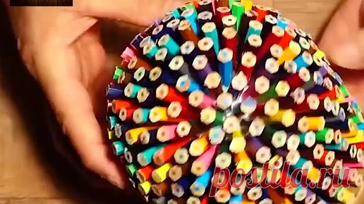 Ночник из цветных карандашей. Токарная обработка с необычным подходом! | Мастерская Бруно | Дзен