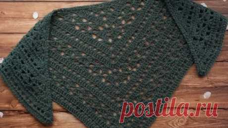 МК Узор для шали крючком 🌼