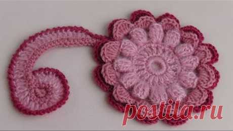 Мотив для ирландского кружева.Урок вязания крючком.Motive for Irish lace.