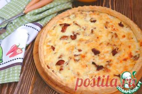Пирог с курицей и лисичками - кулинарный рецепт