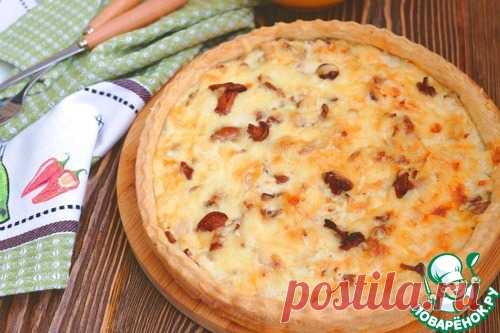 Пирог с курицей и лисичками - кулинарный рецепт