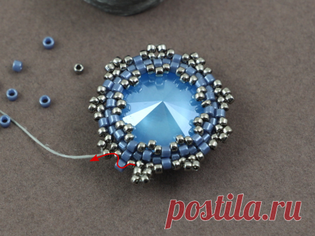 ForgetMeNot tutorial na kolczyki z Rivoli | Royal-Stone blog