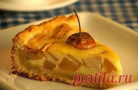 Кулинарные рецепты: Яблочный пирог со сливочной заливкой