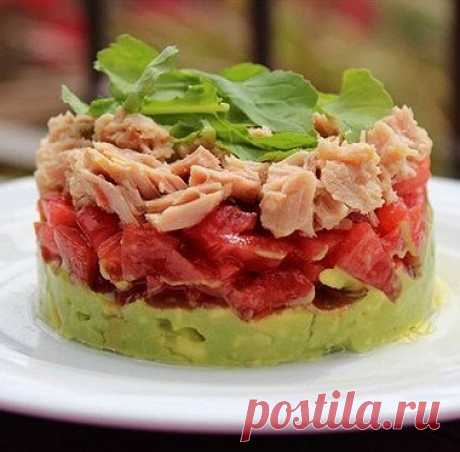 Тимбал из авокадо и тунца рецепт – испанская кухня: салаты