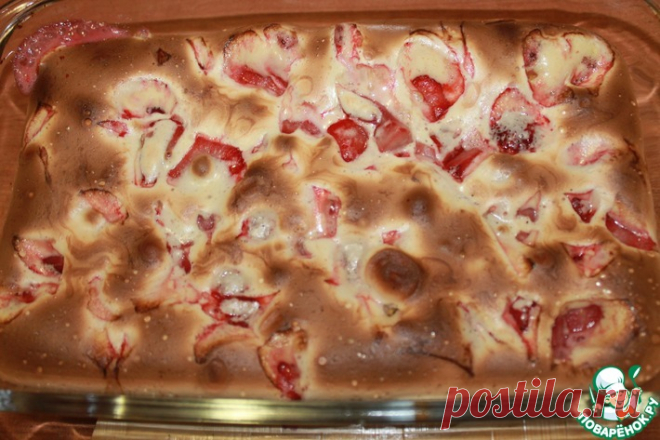 Клубника под сабайоном Кулинарный рецепт