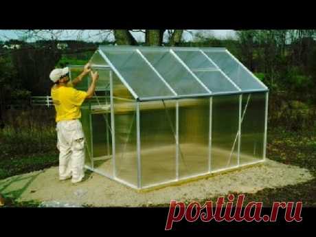 Harbor Freight Greenhouse UNBOXING &amp; Setup Hot House Container Garden Palram Gardman - YouTube