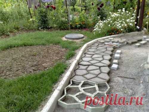 Как сделать дорожки на даче своими руками