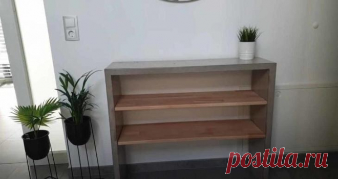 Декоративный стеллаж с полками своими руками