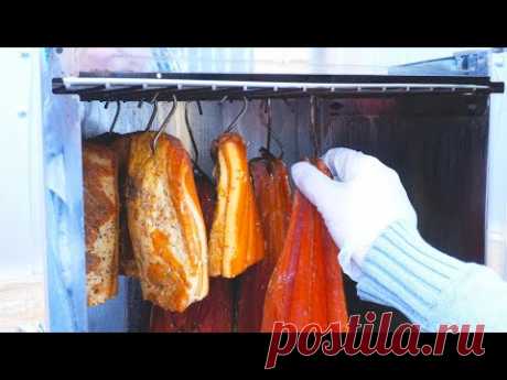 Холодное копчение красной рыбы и сала. Полный обзор коптильни &quot;HOBBI SMOKE&quot; (Хобби Смок)