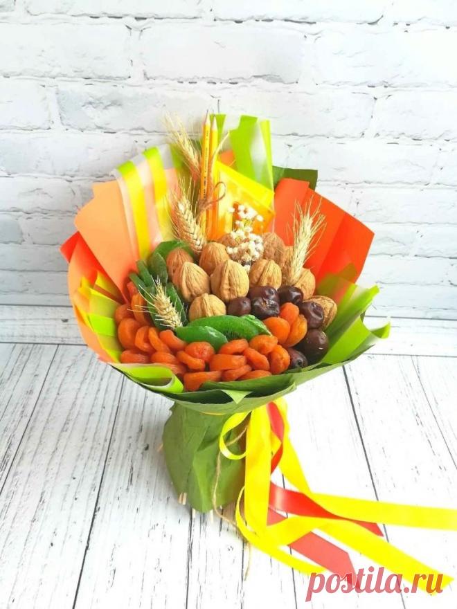 Букеты из орехов (79 фото) - пошаговые инструкции создания букетов для мужчин и женщин