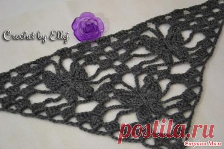 МК по узору для шали/бактуса &quot;Ночные бабочки&quot; - Вязание - Страна Мам