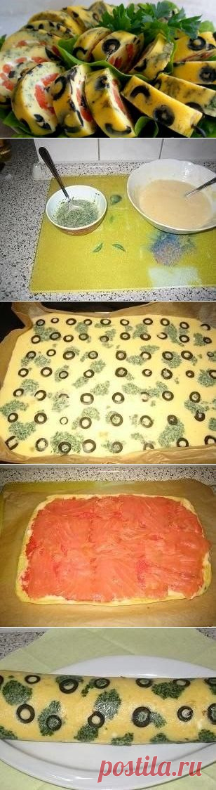 Закусочный рулет тигровый