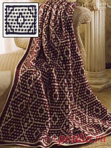 Вязание Крючком Афганцев - Ассорти Вязание Крючком Afghan Patterns - Мозаика Керамика Афганистана