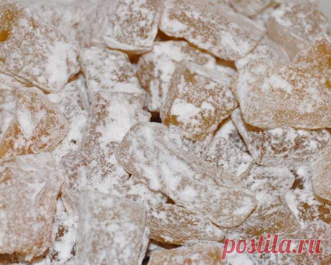 Цукаты из арбузных корок с лимоном