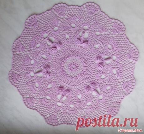 . Салфетка &quot;Фонтаны&quot; от Галины Борисовой. Мое исполнение. - Все в ажуре... (вязание крючком) - Страна Мам