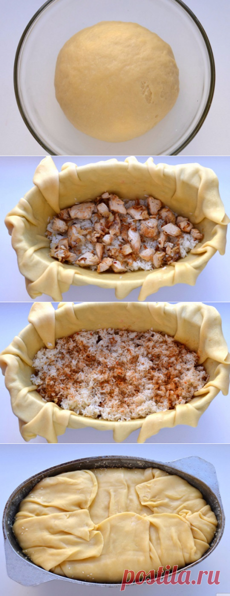 Пирог-плов.
=Состав:
филе куриное 800 гр.
вешенки 400 гр.
соль 3 ч.л.
рис 2 стакана
приправы 2 ч.л.
лук 3 шт.
морковь 2 шт.
масло сливочное 70 гр.
кунжут 2 ч.л.
фисташки 50 гр.
яйца куриные 2 шт.
вода 100 мл.
мука 2 ст.
масло растительное 2 ст.л.