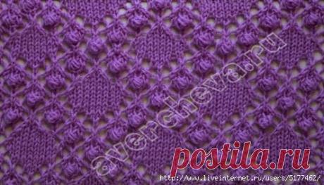 Узор для любителей узоров из шишечек.