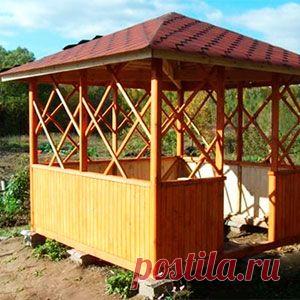 Садовая беседка своими руками