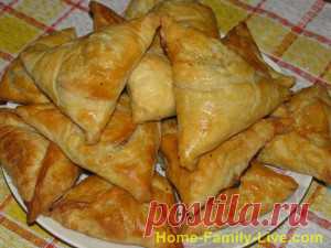 Самса с мясной начинкой/Сайт с пошаговыми рецептами с фото для тех кто любит готовить