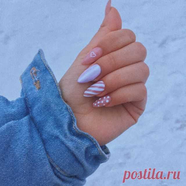 #мило #маникюр #маникюрдизайн #розовый #нежность #дизайнногтей #идеяманикюра Милые Ногти, Яркий Маникюр, Современные Ногти, Серебристый Маникюр, Девчачьи Ногти, Ногти Миндалевидной Формы, Украшения Для Ногтей, Идеи Для Ногтей, Эмаль