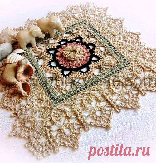 Салфетка крючком