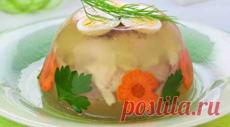 Заливное из курицы с пореем, пошаговый рецепт с фото