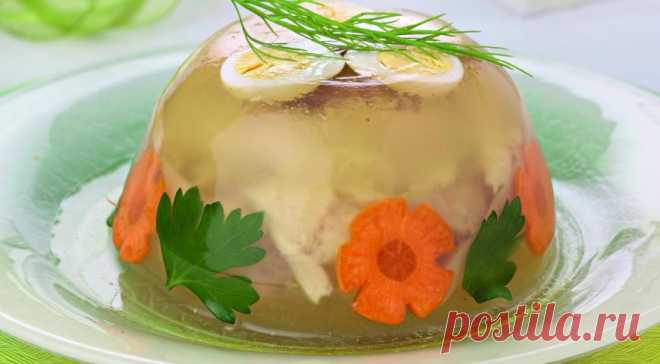 Заливное из курицы с пореем. Пошаговый рецепт с фото на Gastronom.ru