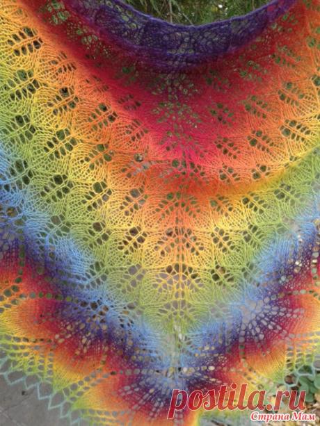 Шаль "Харуни" - небольшие советы, желающим ее связать.( МК по шали) - Страна Мам