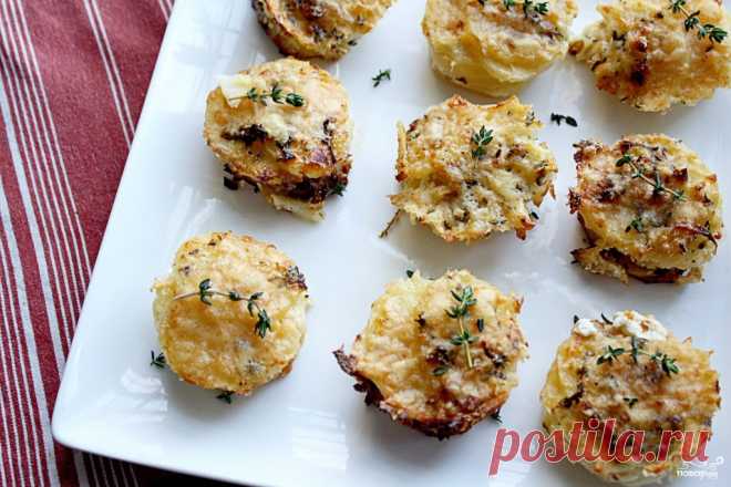 Новогодняя закуска из сыра и картофеля - пошаговый рецепт с фото на Повар.ру