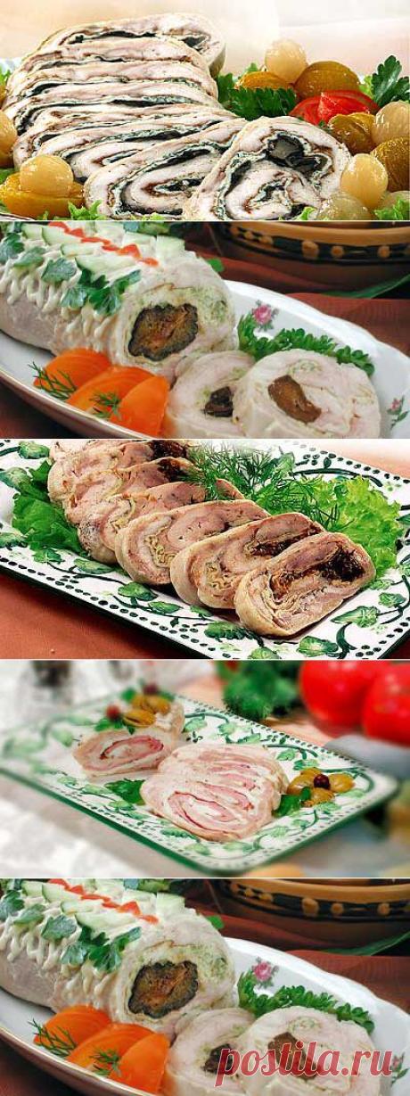 Куриные рулеты - вкусно и красиво.