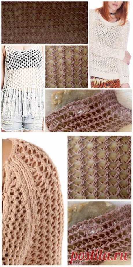 Knitting&amp;Design: Попала в сети.(Ребристая турецкая сетка)