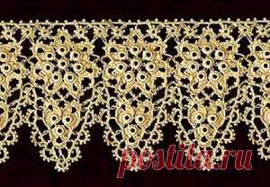 Кайма крючком схемы. Очень много схем! - МирТесен