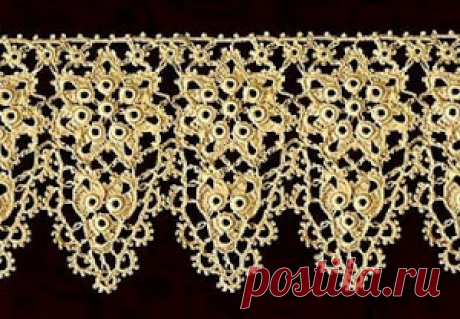 Кайма крючком схемы. Очень много схем! - МирТесен