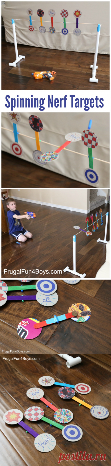 Как сделать Nerf Spinning Target - Скромный Fun для мальчиков и девочек
