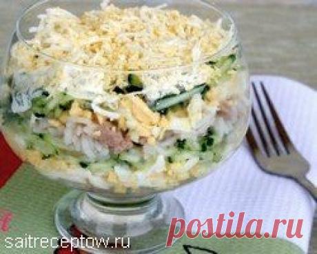 Салат с печенью трески | Сайт рецептов
