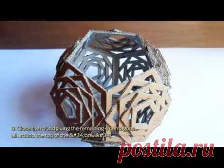 How To Build An Awesome Cardboard Lamp (In A Geometric Shape)