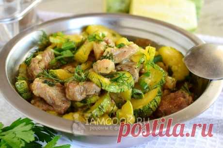 Тушеная свинина с кабачками — рецепт с фото пошагово