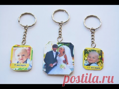 DIY Брелки с фото за минуту. Мастер класс