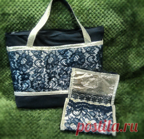 Комплект сумка+кошелек сшита на заказ
