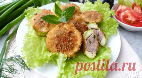 Кабачковые шайбы с фаршем в хрустящей панировке — Фактор Вкуса